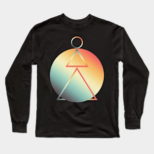 Geometric Art Composition Long Sleeve T-Shirt